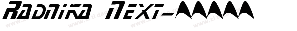 Radnika Next字体转换